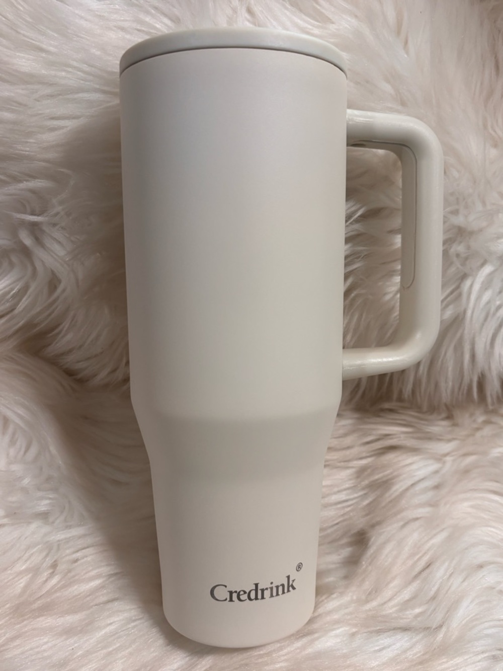 Credrink 40oz Stainless Steel Insulated Tumbler with Handle and Straw